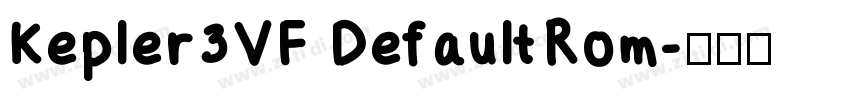Kepler3VF DefaultRom字体转换